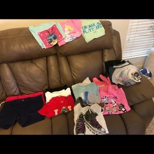 Girls tops and shorts